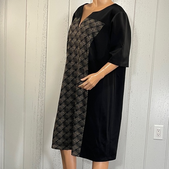 *Connected Apparel Woman's Short Sleeve Print Dress Sz 22W - Picture 4 of 10